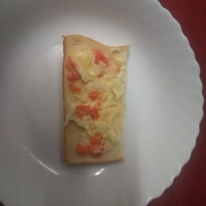 春キャベツと人参明太子のチーズトースト